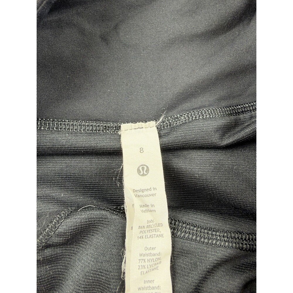 Lululemon Speed Up High-rise 2.5” Inseam Lined Short Size 8 Gray/Black - Picture 3 of 5